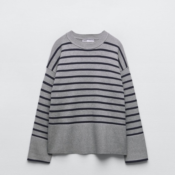 STRIPED KNIT SWEATER - Picture 6 of 13